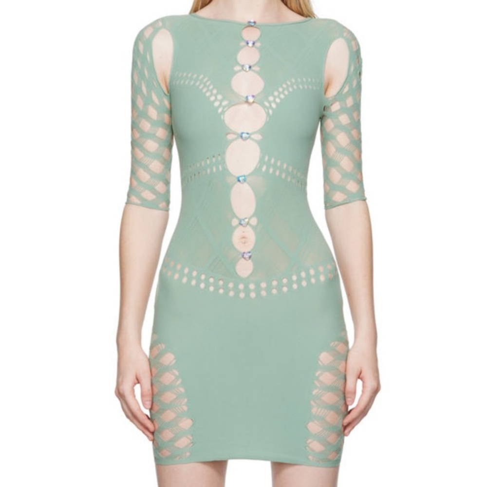 UNI Postergirl Green Lola Minidress